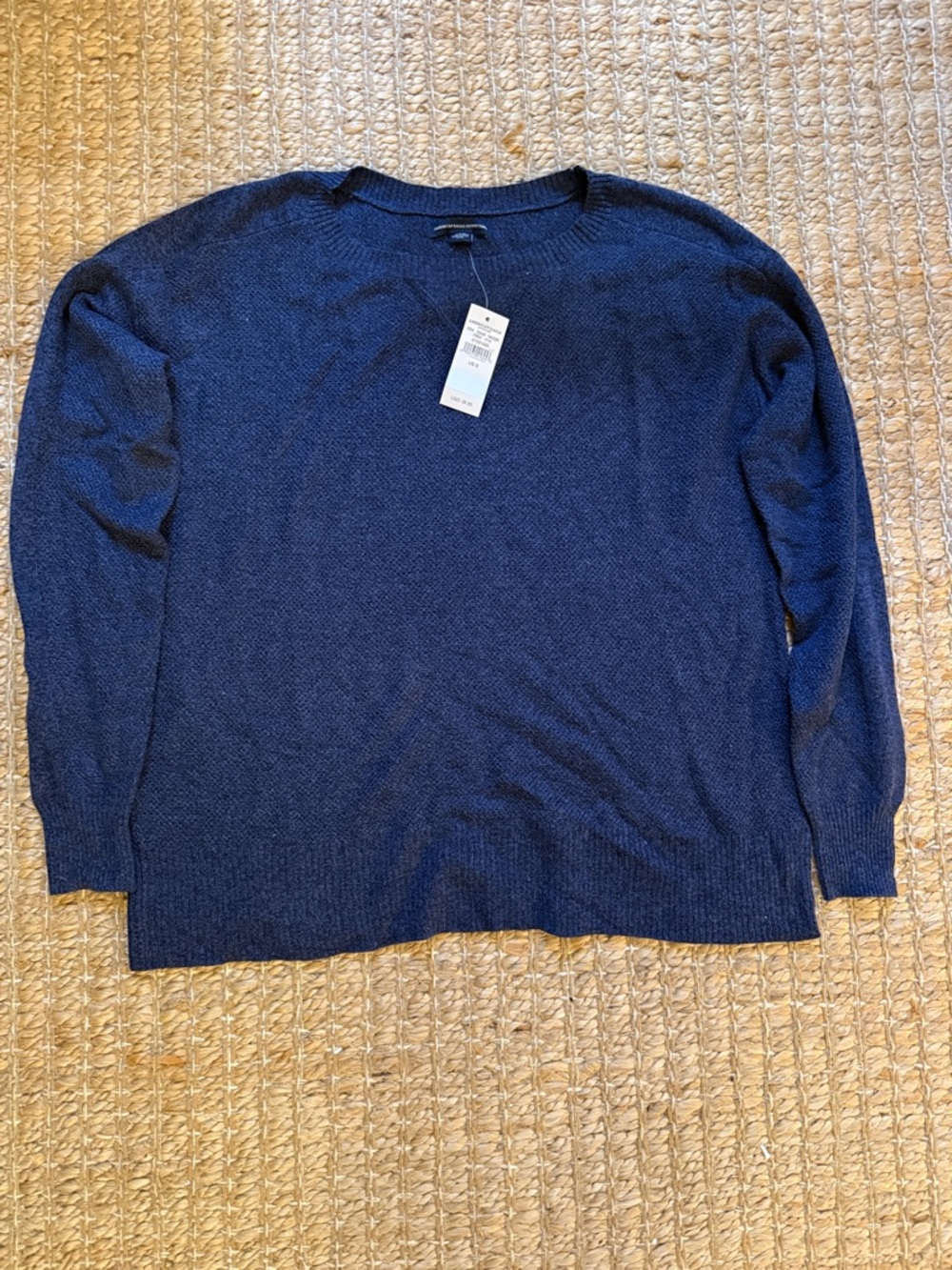 NWT American Eagle Navy Knit Crew Neck Sweater S